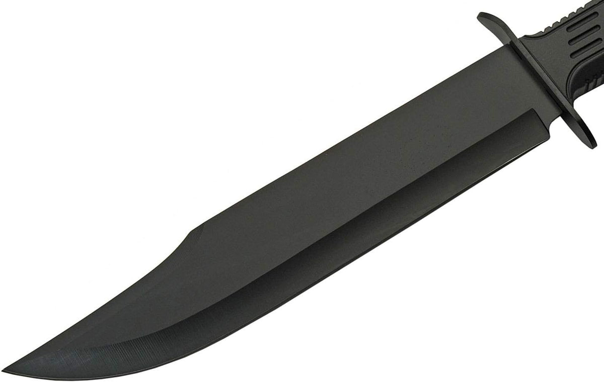 SZCO SUPPLIES 15" Outdoor Survival Black Tech Bowie Blade Knife - PuriLite