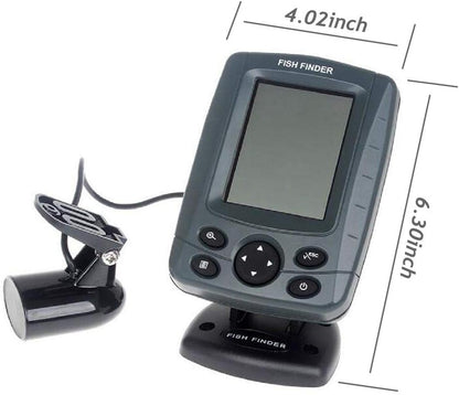 JOYWEE FF688C 3.5" Phiradar Color LCD Boat Fish Finder 200KHz/83KHz Dual Sonar Frequency 80M 240ft Detection Muti-Language Auto Zoom - PuriLite