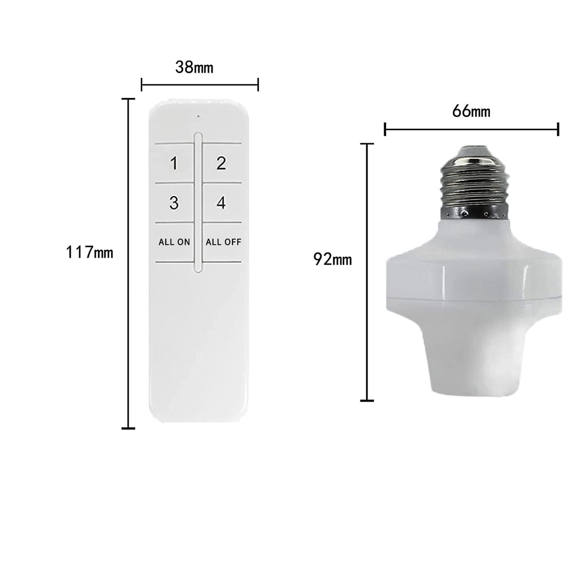 Purilite Select Smart WiFi Light Socket Kit – 4-Pack with Remote & App Control, Alexa & Google Compatible, Timer & Group Function - PuriLite