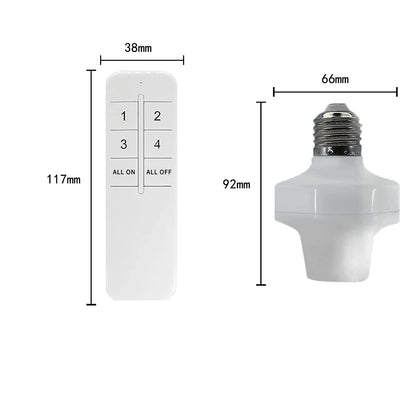Purilite Select Smart WiFi Light Socket Kit – 4-Pack with Remote & App Control, Alexa & Google Compatible, Timer & Group Function - PuriLite