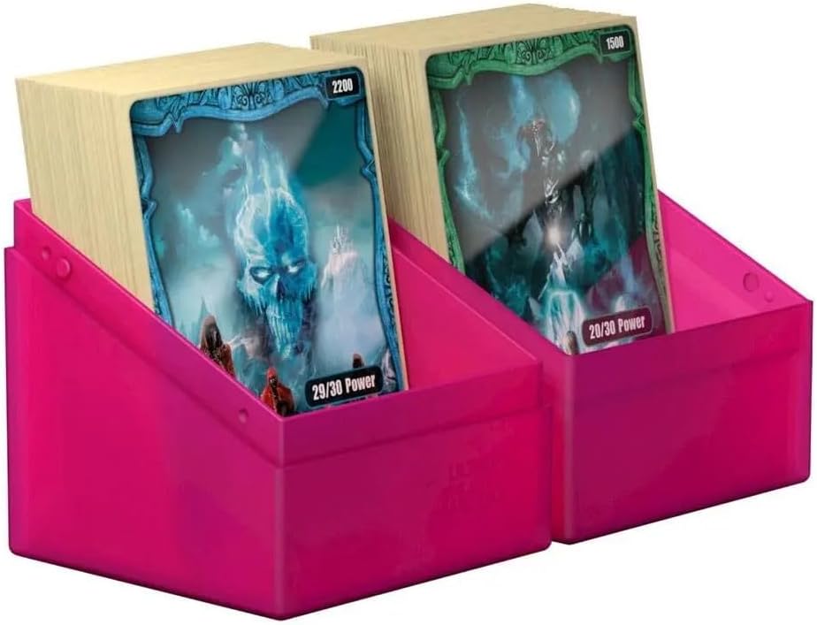 Ultimate Guard Boulder 100+ Classic, Deck Case for 100 Double-Sleeved TCG Cards, Onyx, Secure & Durable Storage for Trading Card Games, Soft-Touch Finish - PuriLite