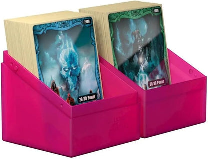 Ultimate Guard Boulder 100+ Classic, Deck Case for 100 Double-Sleeved TCG Cards, Onyx, Secure & Durable Storage for Trading Card Games, Soft-Touch Finish - PuriLite