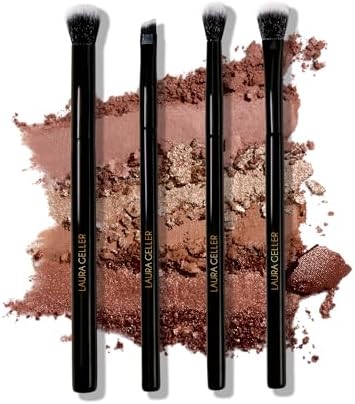 LAURA GELLER NEW YORK Dual-Ended Blush + Bronzer Brush - Blush Bronzer Contour Face Makeup Brush - PuriLite