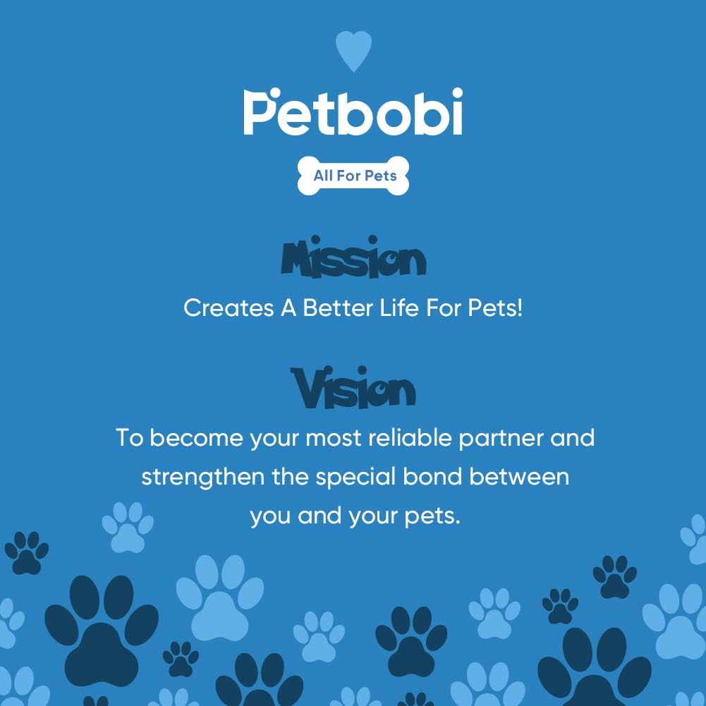 Petbobi Dog Tie-Out Cable 30ft - Outdoor Leash 4mm Metal Cable with Shock Absorbing Spring 360° Swivel Clips, Dog Chain for Yard Camping, Fit Small Medium Large Pets Up to 120lbs, Blue - PuriLite