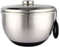 Salad Spinner, Stainless Steel Salad Dried Bowl, Great Capacity Innovative Design Vegetable Dehydrator with Grid and Bowl, Efficient and Easy Drying with Pull System,Silver-A - PuriLite