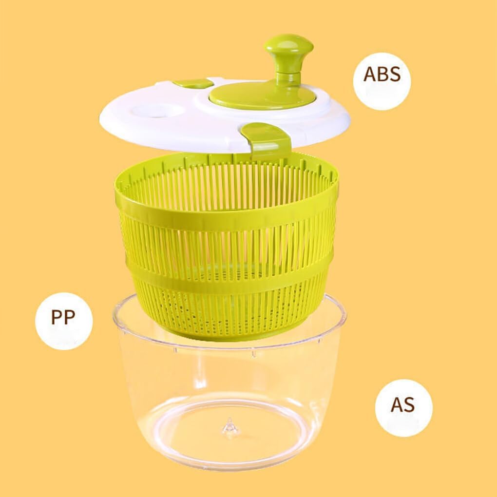 koaunert Large Salad with Non-Slip Base Durable and Practical Stainless Steel Salad Spinners Salad Spinners Collapsible, Stainless Steel - PuriLite