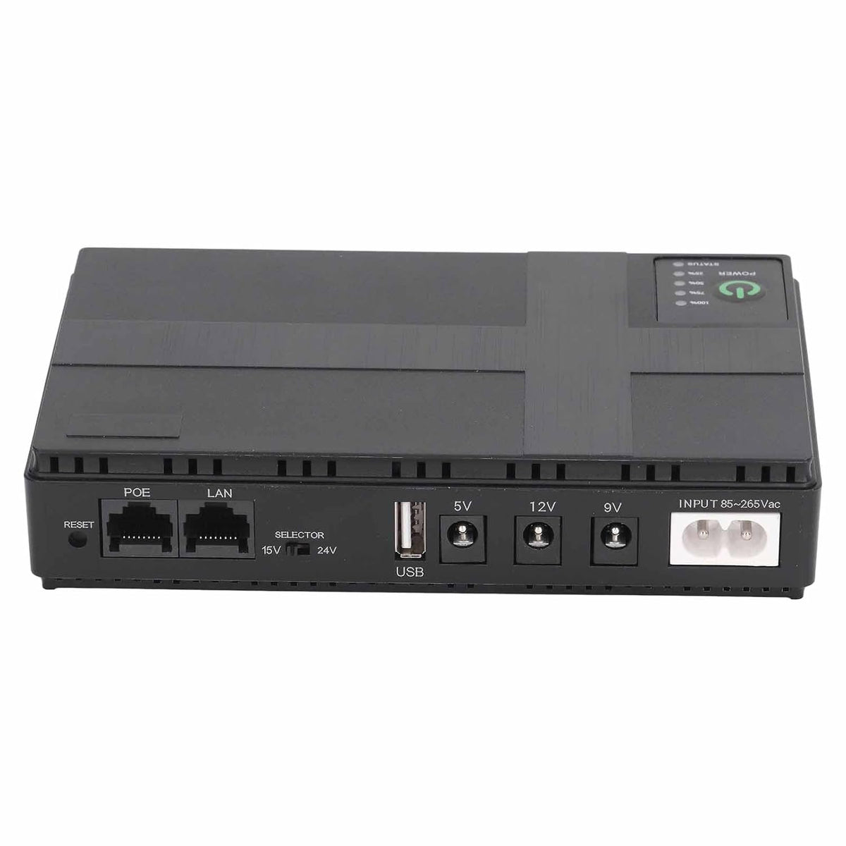 10400mAh Mini UPS Battery Backup, 5V 9V 12V 2A POE Uninterruptible Power Supply, Compact Basic Standby UPS System for Camera Router LED Light Modems Speaker, 85-265V (US Plug) - PuriLite