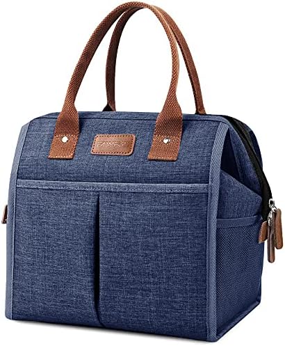 Lunch Bag for Women & Men, Insulated Lunch Box Cooler Tote Bags, Adult Reusable Lunch Boxes with Water Resistant for Work, Travel and Picnic (Grey) - PuriLite