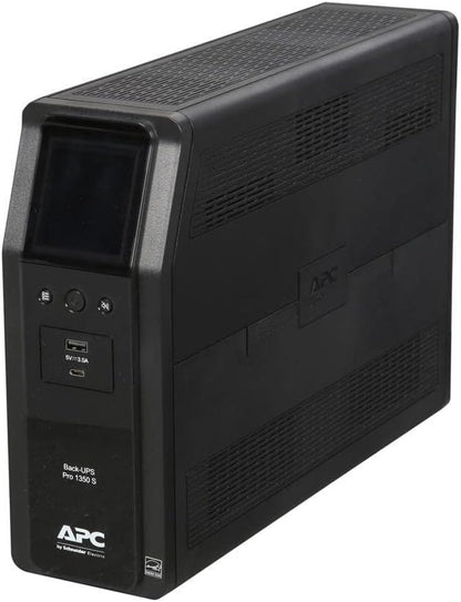APC BR1000MS Sine Wave UPS Battery Backup & Surge Protector, 1000VA, Backups Pro, Black - PuriLite