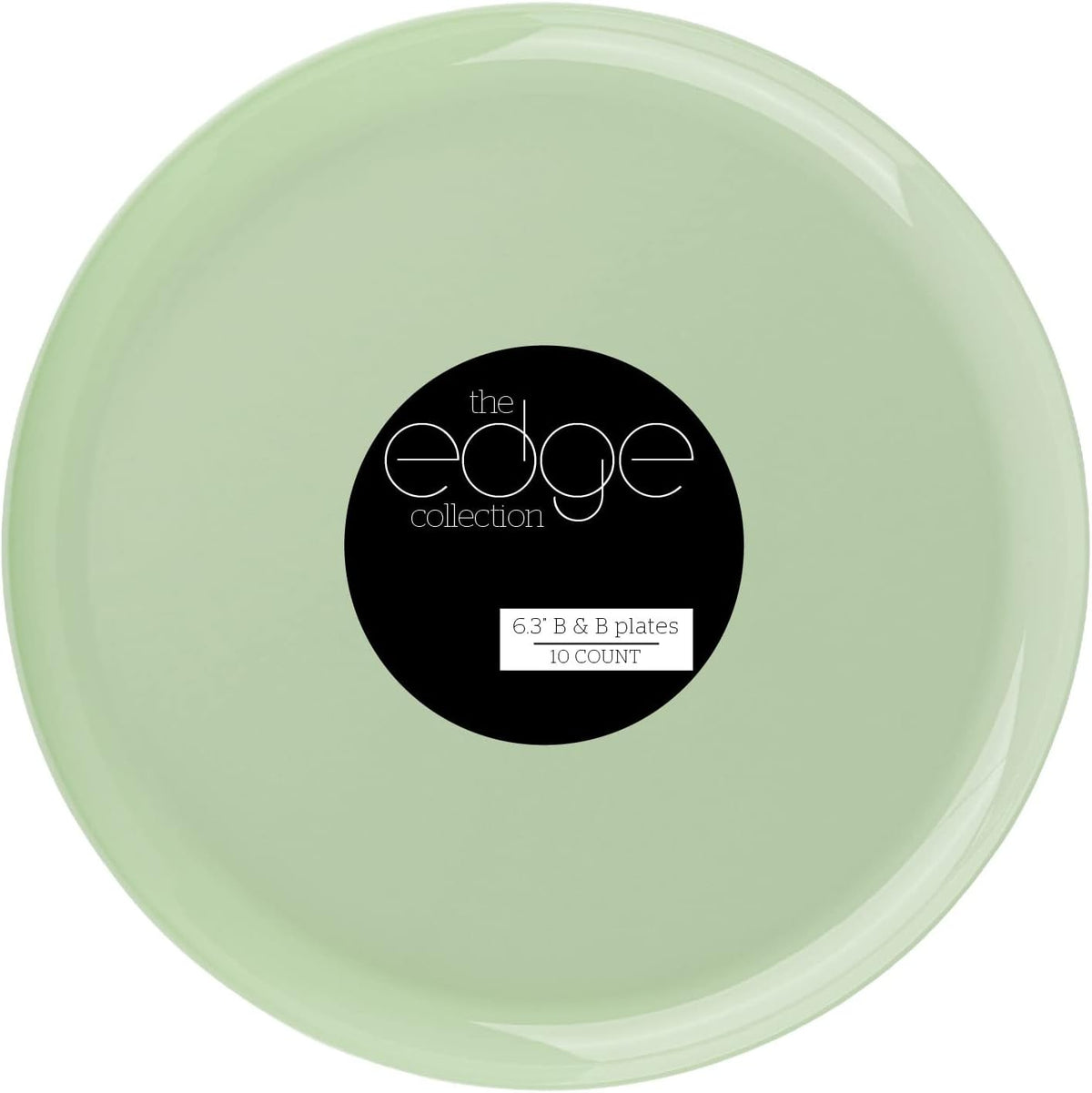 PLASTICPRO [30 Pack 10.7'' Christmass Green Plastic Party Plates Edge Collection Premium heavyweight Elegant Disposable Tableware Dishes - PuriLite