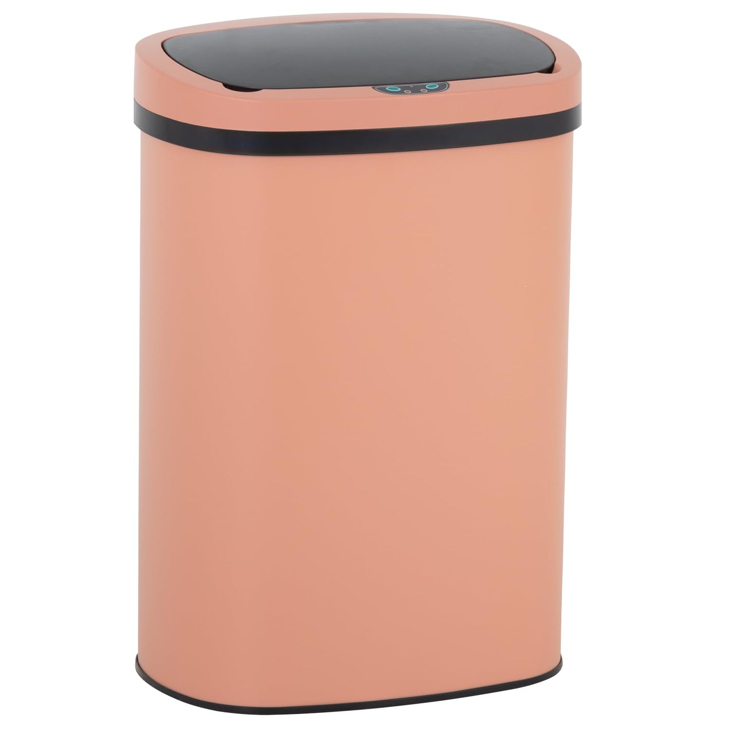 13 Gallon 50 Liter Garbage Can Kitchen Trash Can with Lid Automatic Sensor Touch Free Stainless Steel Waste Bin for Bathroom Bedroom Home Office,Black - PuriLite