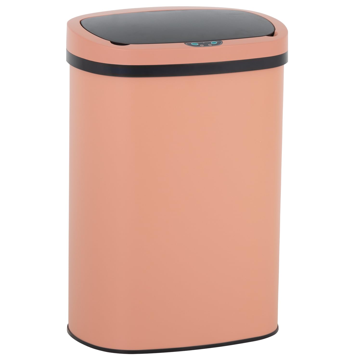 13 Gallon 50 Liter Garbage Can Kitchen Trash Can with Lid Automatic Sensor Touch Free Stainless Steel Waste Bin for Bathroom Bedroom Home Office,Black - PuriLite