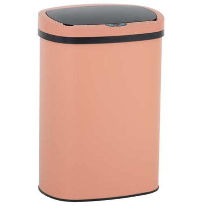 13 Gallon 50 Liter Garbage Can Kitchen Trash Can with Lid Automatic Sensor Touch Free Stainless Steel Waste Bin for Bathroom Bedroom Home Office,Black - PuriLite