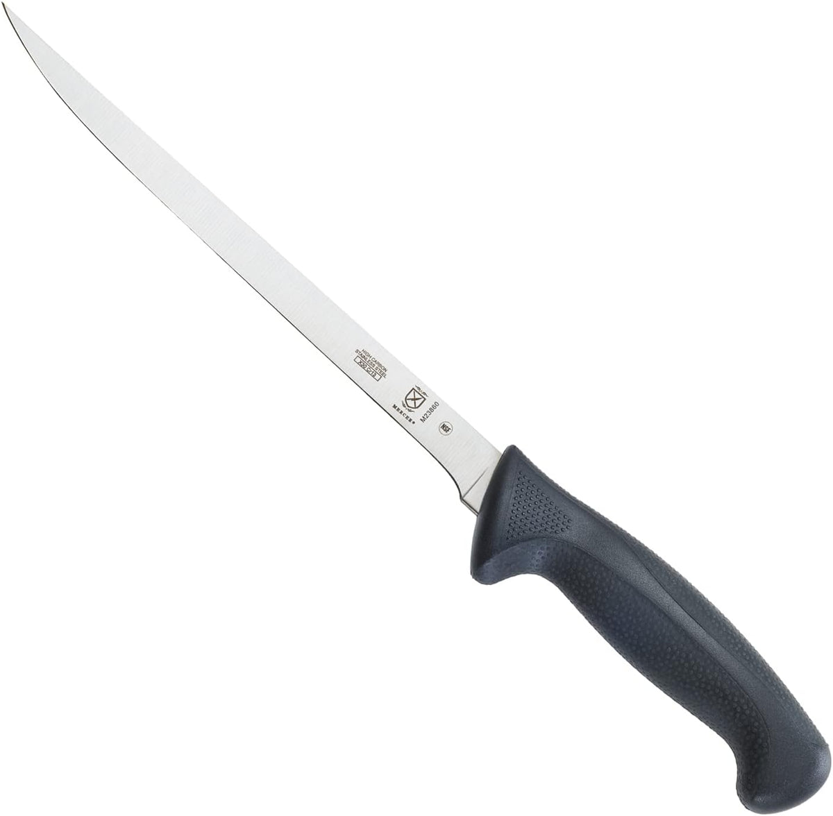 Mercer Culinary M23860 Millennia Black Handle, 8.5-Inch Narrow, Fillet Knife - PuriLite