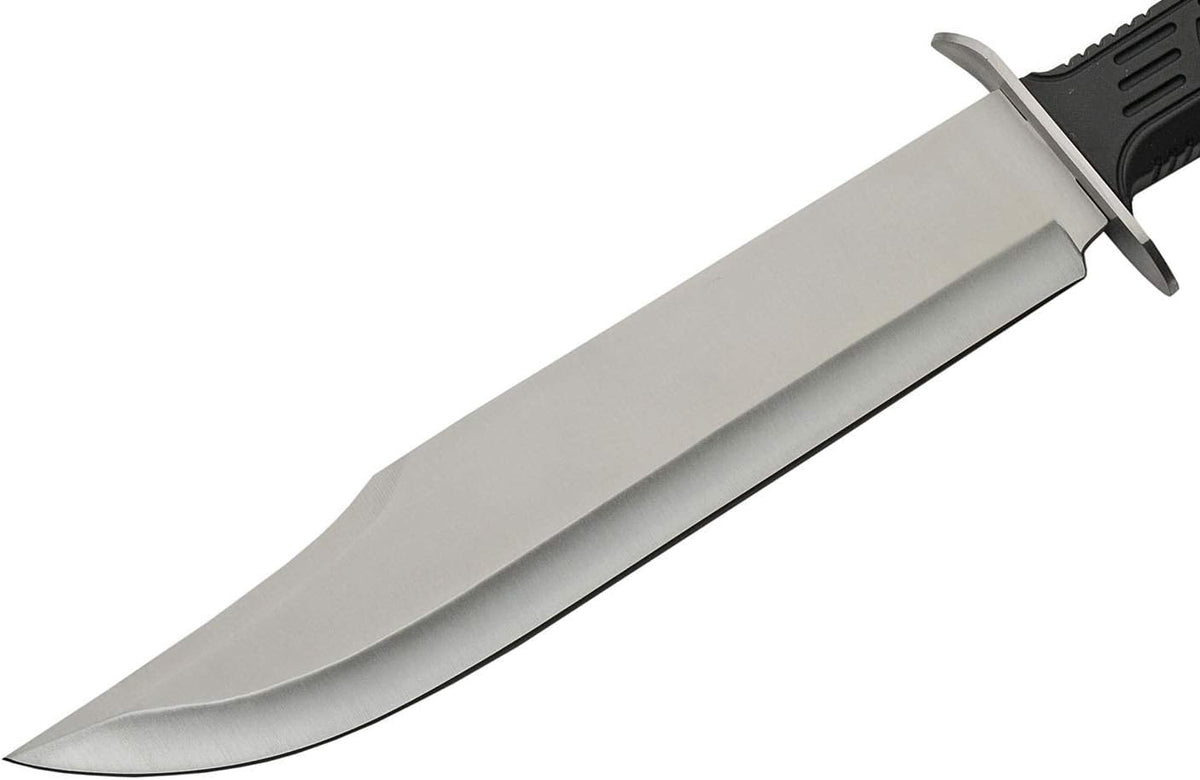 SZCO Supplies 15" Outdoor Survival Silver Tech Bowie Blade Knife, 211515-SL - PuriLite