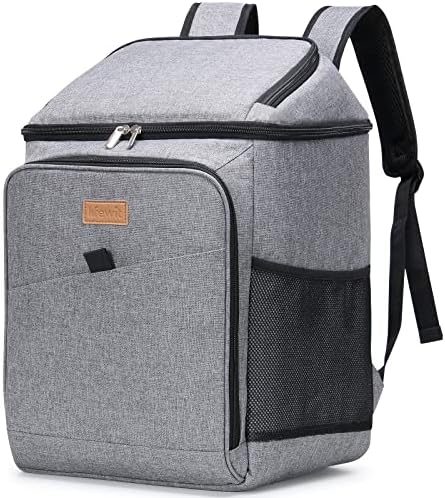Lifewit 26L 34-Can Insulated Cooler Backpack Cool Bag, Large Picnic Bag Leakproof Portable Fridge Soft Food Cooler Box for Men Women for Outdoor/Picnic/Beach/BBQ/Camping/Travel/Family - PuriLite