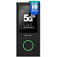 5G Wif 6 Portable Hotspot, 2.4GHz 5.8GHz 2.4 Inch LCD Screen, 16 Devices Simultaneous Connection, IP54 Waterproof, 4000mAh Battery, Nano SIM Card Slot, for Travel - PuriLite