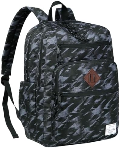 School Backpack for Men Women,Vaschy Lightweight School Bag Bookbag Casual Daypack for High School/College/Teens/Travel/Work - PuriLite