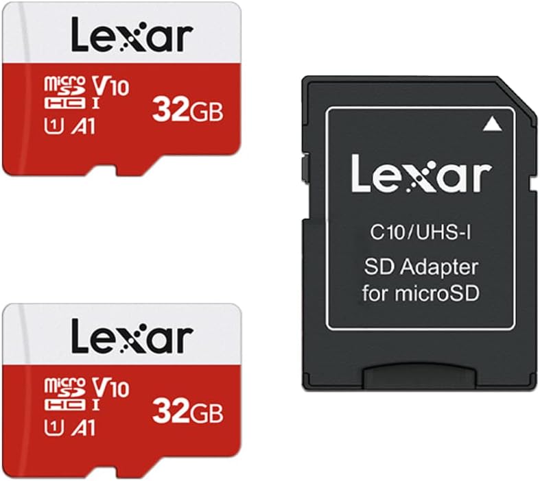 Lexar E-Series 128GB Micro SD Card 5 Pack, microSDXC UHS-I Flash Memory Card with Adapter, 100MB/s, C10, U3, A1, V30, Full HD, 4K UHD, High Speed TF Card - PuriLite