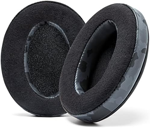 WC PadZ Velour - The Ultimate Upgraded Earpads by Wicked Cushions - Compatible with Audio Technica, HyperX, SteelSeries Arctis & More - Extra Thick - Bigger Opening - Softer Memory Foam | (Black) - PuriLite
