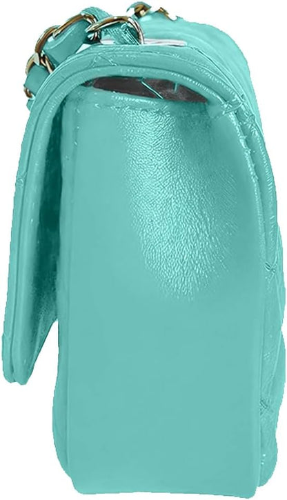 MamaMilano Women/Girls Italian Handmade Genuine Leather Cleo Shoulder Bag/Purse/HandBag/Totebag with Shoulder Strap - PuriLite
