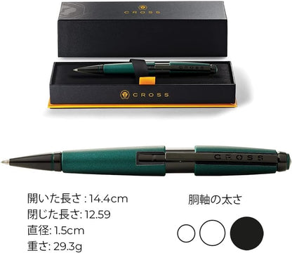 Cross Edge Matte Black Lacquer Gel Rollerball Pen - PuriLite