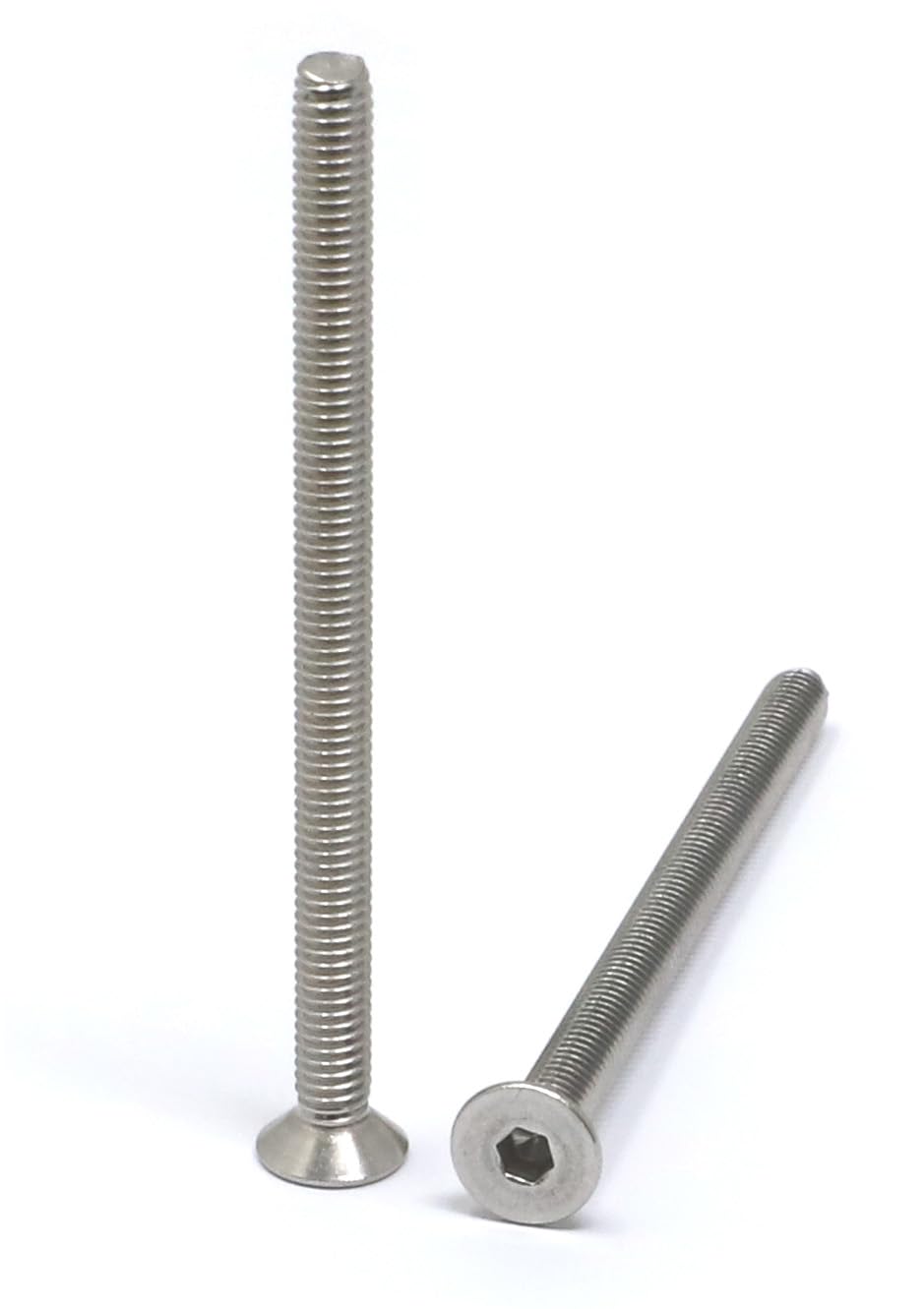 iexcell 5 Pcs M8 x 80mm Thread Pitch 1.25 mm Stainless Steel 304 Hex Socket Flat Head Cap Screws Bolts Kit - PuriLite