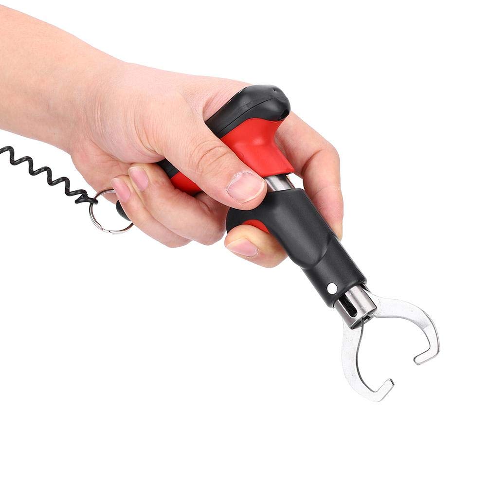 Stainless Steel Fish Lip Grabber with Digital Weighing Scale Fishing Men Fishing Accessory - PuriLite