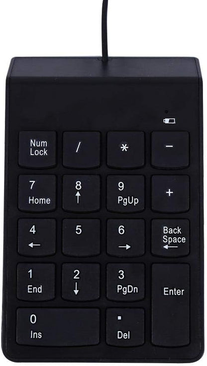 Purilite Select Slim Wired Numeric Keypad | 18-Key Plug & Play USB Number Pad - PuriLite