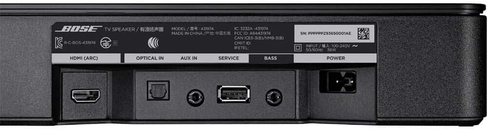 Bose TV Speaker- Small Soundbar with Bluetooth and HDMI-ARC connectivity, Black. Includes Remote Control - PuriLite