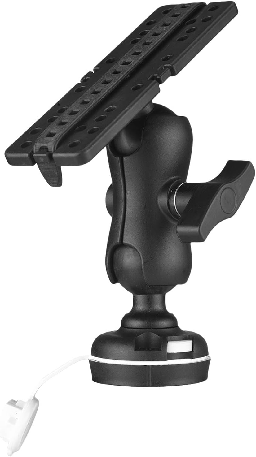 fosa Fish Finder Mount Base, Universal Fish Finder Bracket, Adjustable Kayak Electronic Holder with 360° Rotation Fishing Accessories - PuriLite