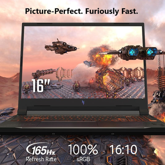 acer Nitro V Gaming Laptop | AMD Ryzen 7 8845HS Octa-Core AI Capable Processor | NVIDIA GeForce RTX 4060 GPU | 16" WUXGA IPS 165Hz Display | 16GB DDR5 | 1TB Gen 4 SSD | Wi-Fi 6E | ANV16-41-R5J0 - PuriLite