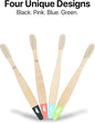 SeaTurtle Plant-Based Bristles, Bamboo Toothbrushes, Soft Natural Toothbrush for Kids (4 Pack) - PuriLite