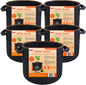 INSTAGROW 5-Pack 5 Gallon Heavy Duty Breathable Thickened Nonwoven Fabric Pots Grow Bags with More Durable Nylon Handles (5 Gallon) - PuriLite