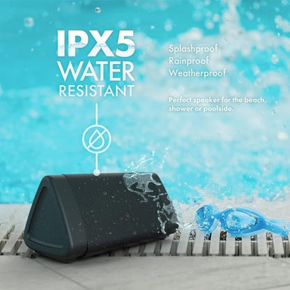 Cambridge Soundworks OontZ Angle 3 Bluetooth 5.4 Speaker, up to 100 ft Wireless Range, up to 24 Hrs Playtime, Portable Small Speaker for iPhone, Android Phones, IPX5 Portable Bluetooth Speaker, Black - PuriLite