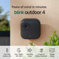Blink Outdoor 4 – Wireless smart security camera, two-year battery, 1080p HD day and infrared night live view, two-way talk – 1 camera system - PuriLite