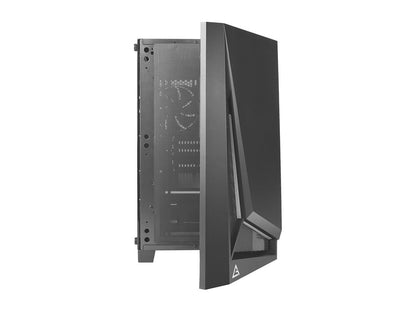 Antec Dapper Dark Phantom DP301M Black Steel / ARGB Lighting / Tempered Glass Side Panel Compact Micro-ATX Gaming Case - PuriLite