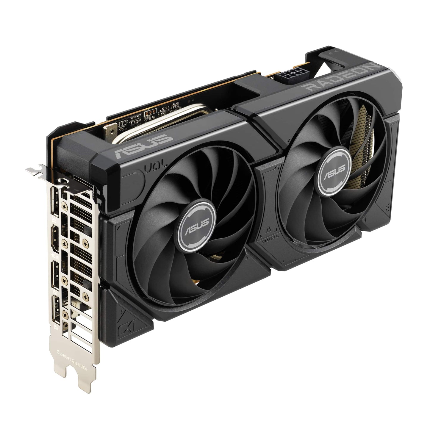 ASUS - Dual Radeon RX 7600 EVO OC Edition 8GB GDDR6 Graphics Card - HDMI 2.1, 2715MHz Boost Clock, Axial-Tech Fans - PuriLite