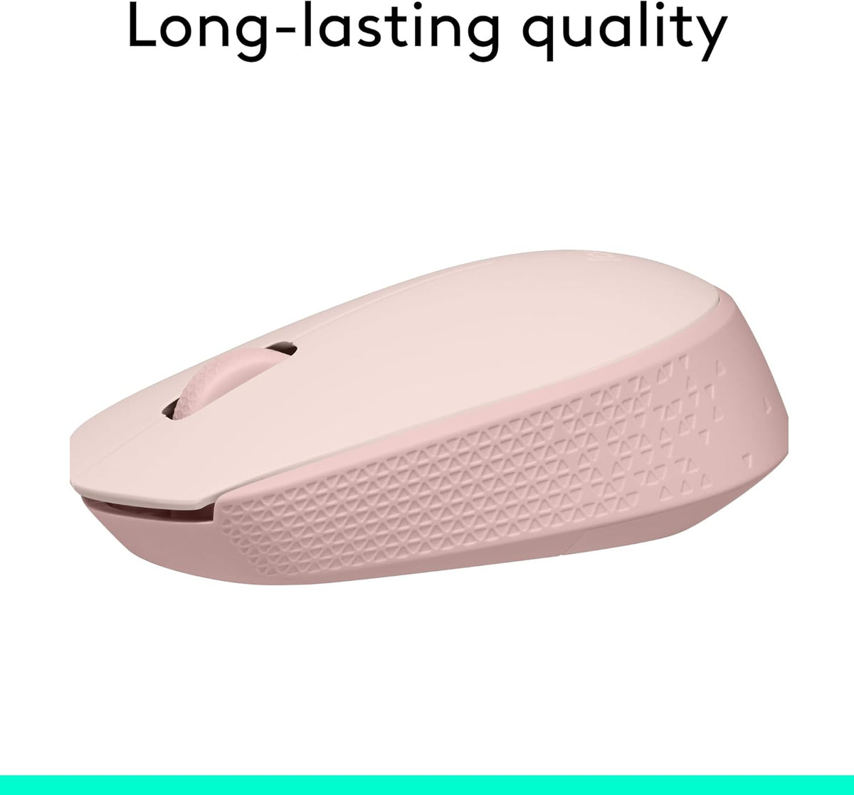Logitech M170 Wireless Mouse for PC, Mac, Laptop, 2.4 GHz with USB Mini Receiver, Optical Tracking, 12-Months Battery Life, Ambidextrous - Rose - PuriLite