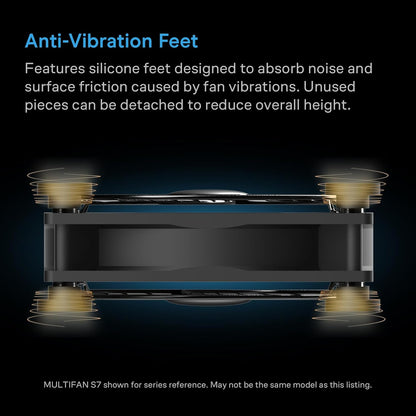 AC Infinity MULTIFAN S7, Quiet Dual 120mm USB Fan, UL-Certified for Receiver DVR PlayStation Xbox Computer Cabinet Cooling