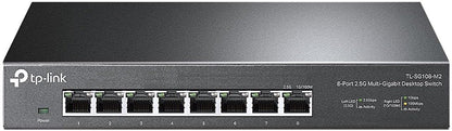 TP-Link TL-SX1008 | 8 Port 10G/Multi-Gig Unmanaged Ethernet Switch | Desktop/Rackmount | Plug & Play | Sturdy Metal Casing | Limited Lifetime Protection | Speed Auto-Negotiation - PuriLite