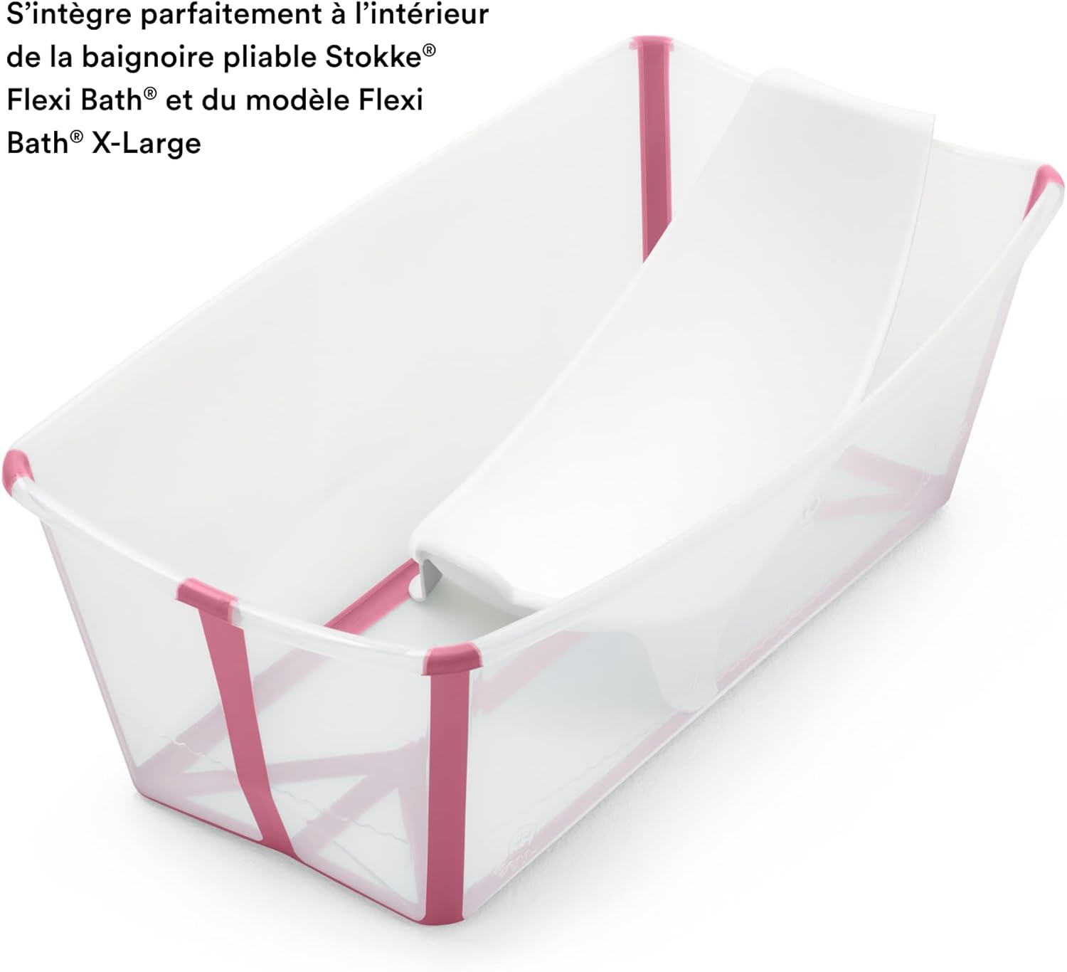 Stokke Flexi Bath Newborn Support, White - Made to Fit Stokke Flexi Bath Foldable Baby Bathtub - Lightweight, Convenient, Comfortable & Safe - Best for Babies Up to Eight Months or 17.6 lbs - PuriLite
