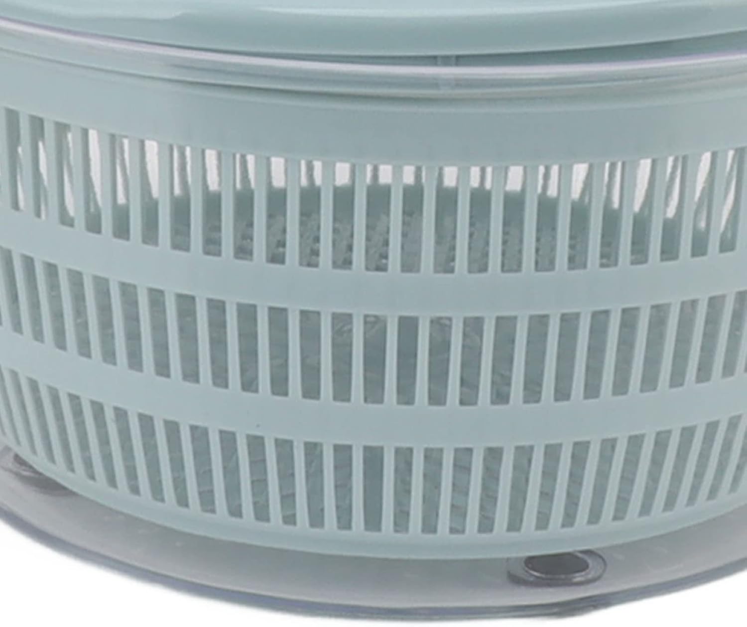 Salad Spinner, Manual Lettuce Dryer Spinner Salad Washer with Lid and Rotatable Handle Easy to Clean Fruit and Vegetable Dryer(Blue) - PuriLite
