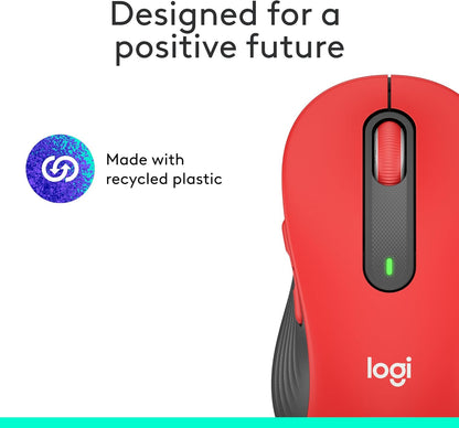 Logitech Signature M650 L Full Size Wireless Mouse - For Large Sized Hands, 2-Year Battery, Silent Clicks, Customizable Side Buttons, Bluetooth, for PC/Mac/Multi-Device/Chromebook - Black - PuriLite