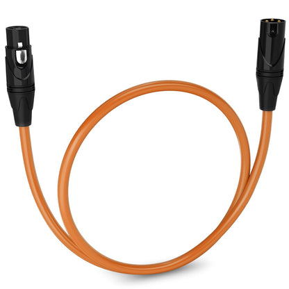 LyxPro 6 Feet XLR Microphone Cable Balanced Male to Female 3 Pin Mic Cord for Powered Speakers Audio Interface Professional Pro Audio Performance and Recording Devices - Blue - PuriLite