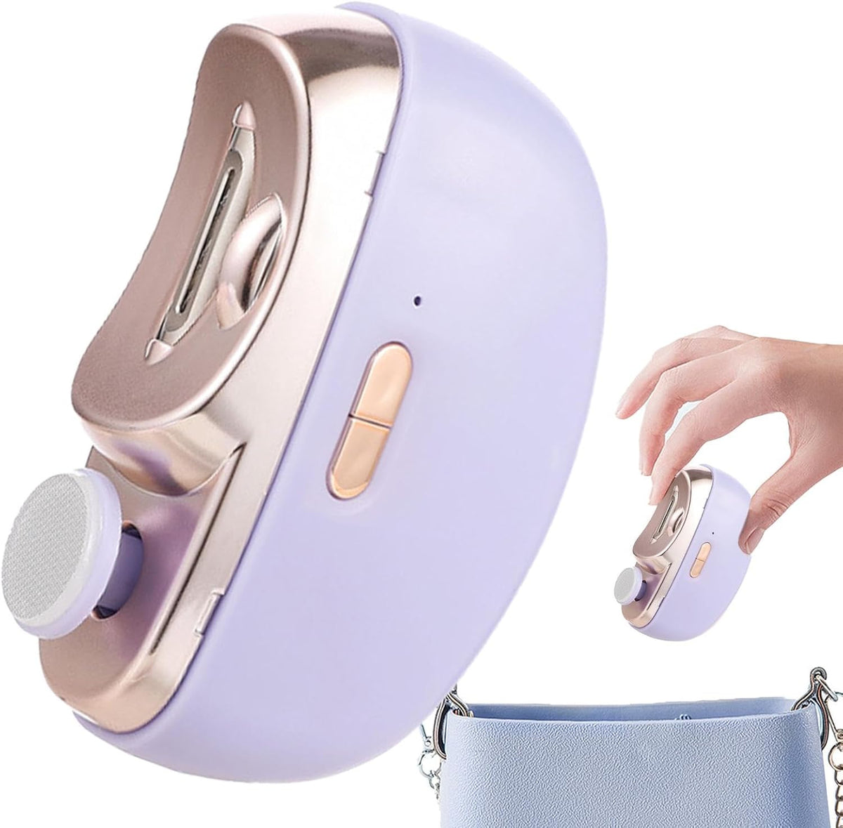 Electric Nail Trimming Tool - 3 in1 Electric Nail Clipper, Toenail and Fingernail Trimmer | Adjustable Nail Cutter Device with LED Light and duall Speed, Nail Grinding and Trimming Kit for Home - PuriLite