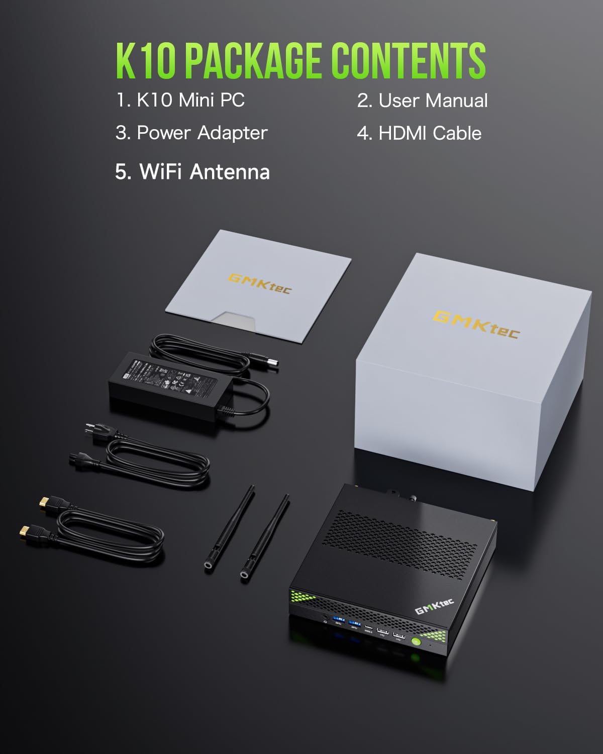 GMKtec Mini PC Intel Core i9 12900HK(14C/20T 5.0 GHz) W11 Pro, Desktop Computer 32GB DDR4 RAM+1TB NVMe SSD, Triple 4K Display, WiFi 6, BT5.2, USB-C M3 Plus - PuriLite
