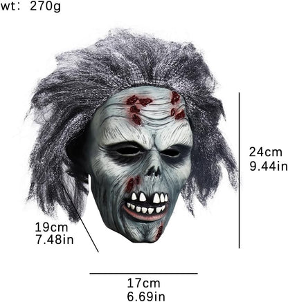 Lofytain Halloween Zombie Latex Mask – Realistic and Horrifying - PuriLite