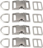 aoozleny 4 sets Buckles Hook Clip, D Dee Ring Side Release Adjustor Triglides Pet Dog Collar Buckles - PuriLite