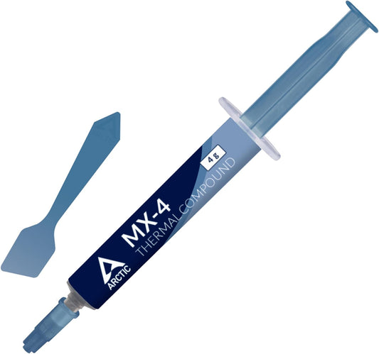 ARCTIC MX-4 (incl. Spatula, 4 g) - Premium Performance Thermal Paste for All Processors (CPU, GPU - PC, PS4, Xbox), Very high Thermal Conductivity, Long Durability, Safe Application, Non-Conductive - PuriLite